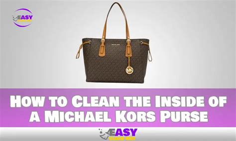 how to clean the inside of a michael kors purse|how to clean coach canvas.